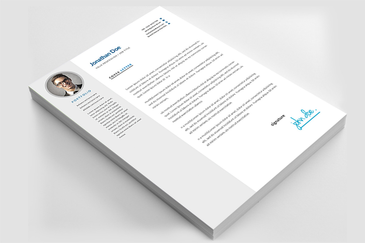 Simple CV Resume Set, a Resume Template by graphicforest (Photo 6 of 8)