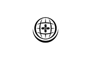 Minimalist Medical with Globe Logo, a Branding & Logo Template by Luxury Logos (Thumbnail 3 of 4)