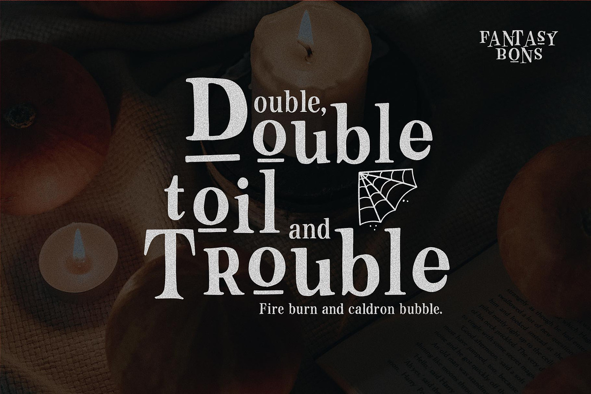 Fantasy Bons, a Serif Font by alit design (Photo 7 of 16)