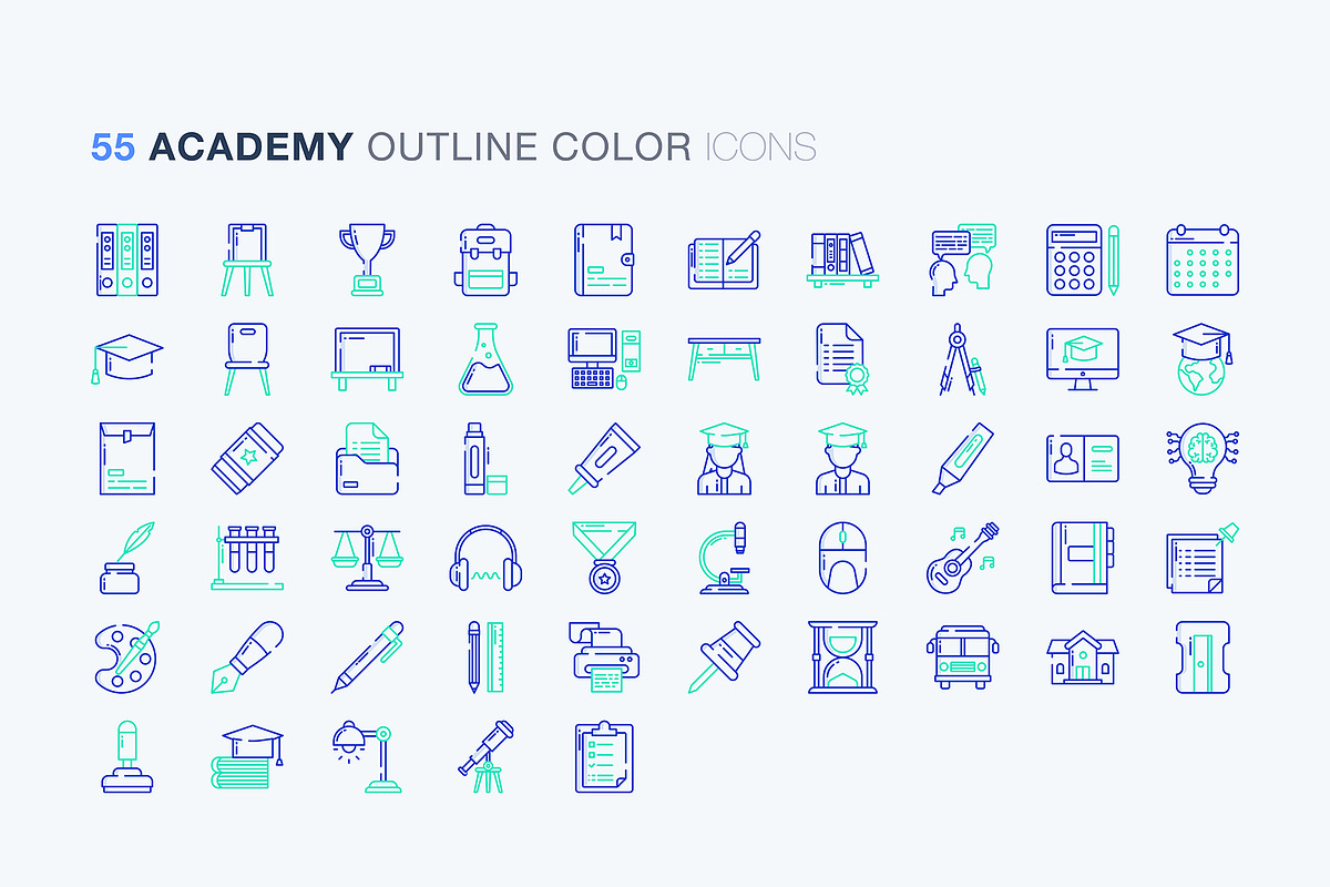 Academy and education icon set, an Icon by Icongeek26 (Photo 5 of 6)