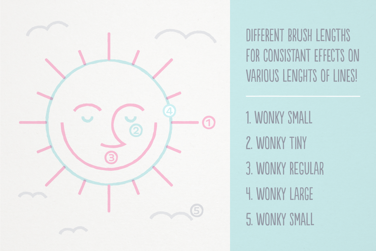 Hand-Drawn Illustrator Brush Set, a Brush Add-On by Hogwash Studio (Photo 5 of 5)