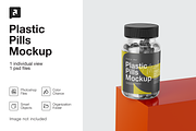PLastik Pills Bottle Mockup, a Packaging Mockup by _Adroit_ (Thumbnail 2 of 2)