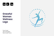 Graceful Woman Wellness Logo, a Branding & Logo Template by Luxury Logos (Thumbnail 1 of 4)