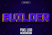Pixel Lego Text Effect, a Layer Style Add-On by iDoodle Studio (Thumbnail 1 of 5)