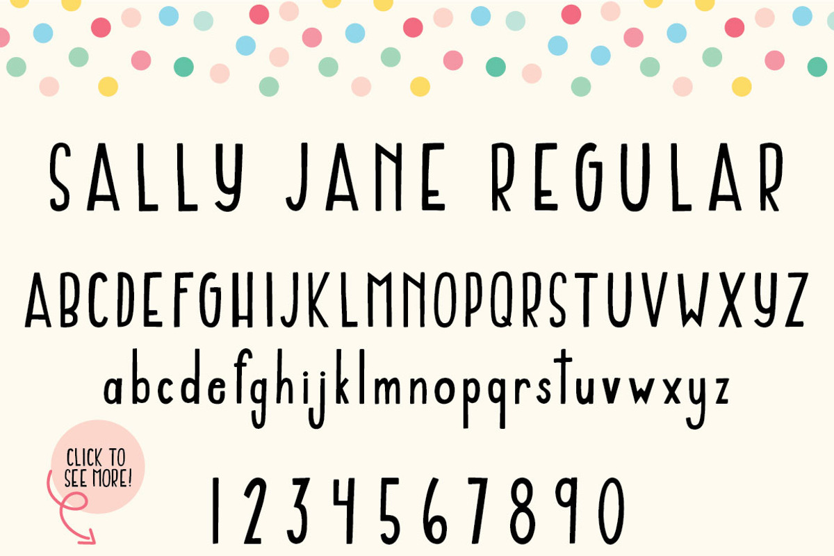Sally Jane San Serif Font Trio preview 2