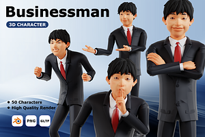 Businessman 3D Character Library