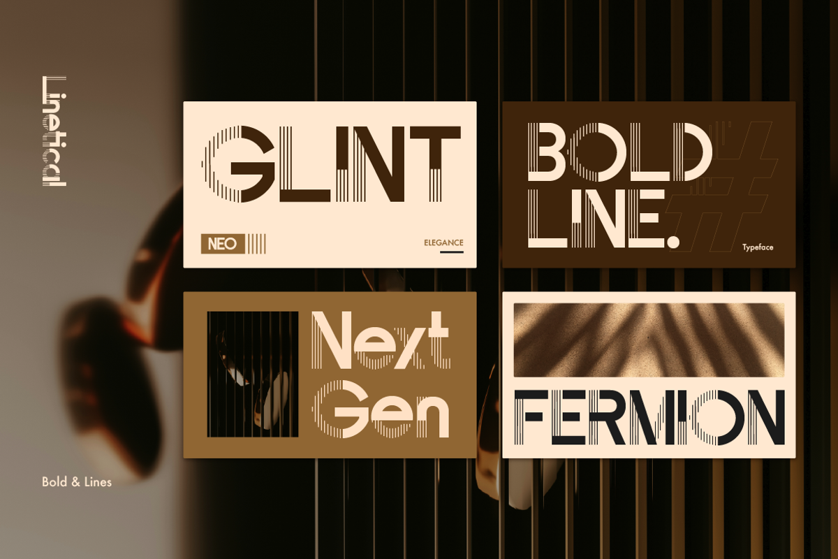 Linetical, a Sans Serif Font by Burntilldead (Photo 4 of 12)