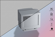 Generic CRT Monitor Mockup, a Mockup by GraphicVil (Thumbnail 19 of 23)