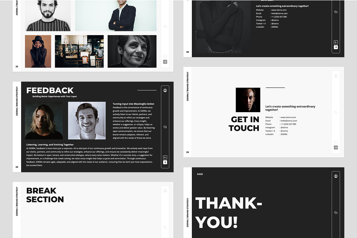 SIERRA / 2 in 1 Brand Package, a Presentation Template by Gaize (Photo 6 of 15)