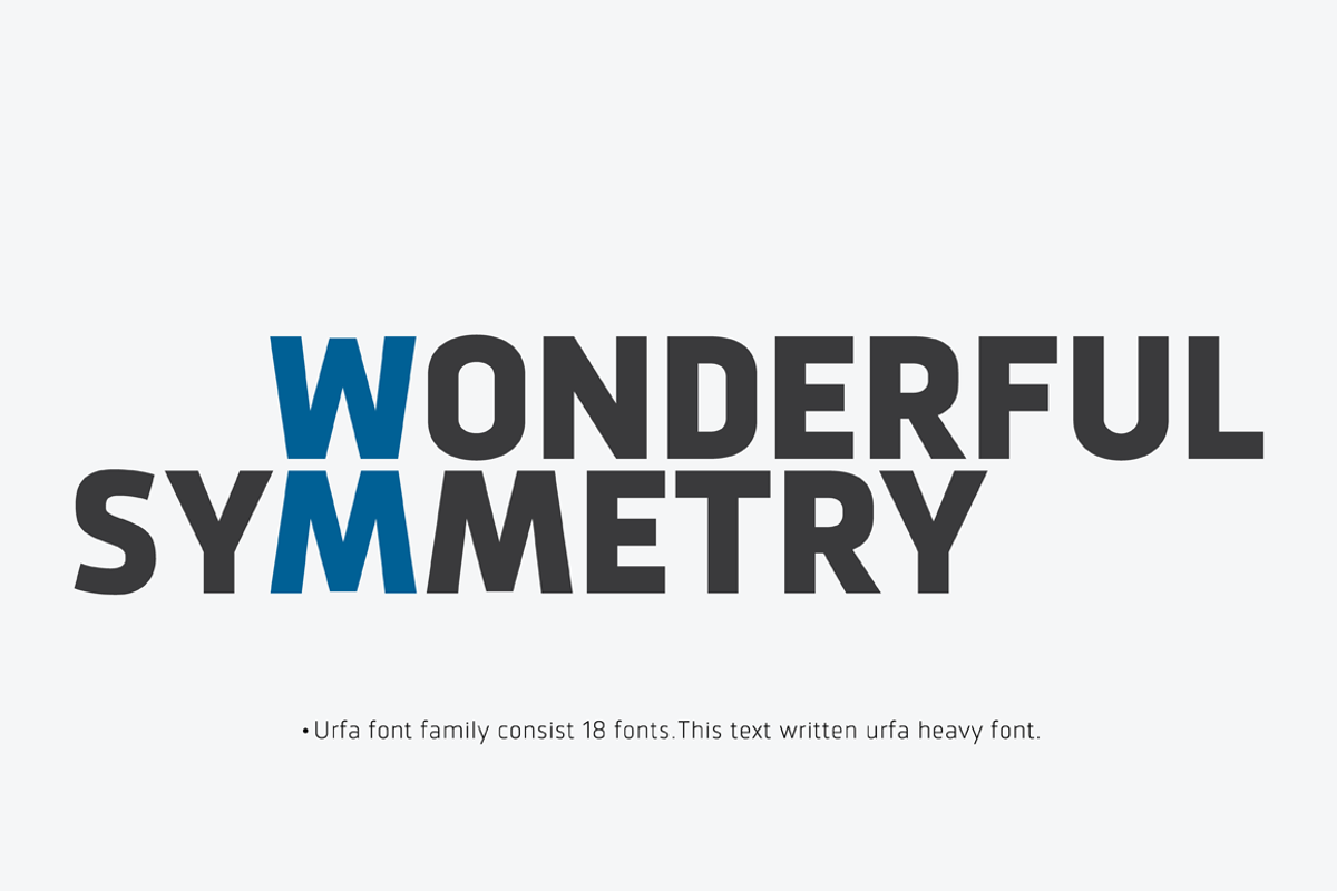 Urfa Font Family preview 2