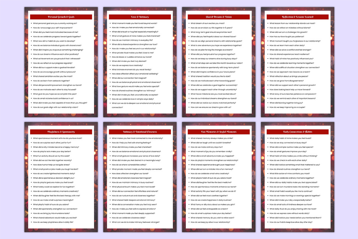 1000 Couples Prompts Book Canva, a Stationery Template by Mustafiz (Photo 8 of 8)