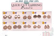 75 Lasercut EARRING FILE SVG BUNDLE, an Object Graphic by Pixelkrafter (Thumbnail 4 of 9)