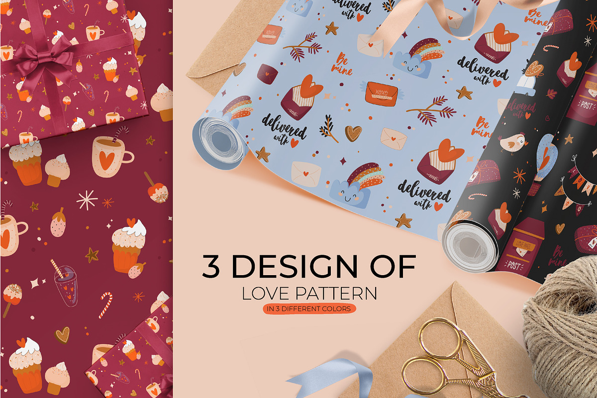 Valentines decorations PART 2, a Stationery Template by Ruslana Lubenets (Photo 5 of 7)