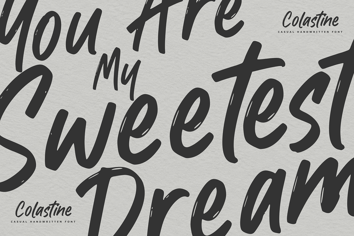Colastine - Handwritten font, a Handwritten Font by Majelis Art (Photo 2 of 7)