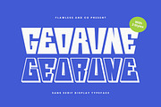 Georune - Sans Serif Display Font, a Font by Flawless And Co (Thumbnail 1 of 10)