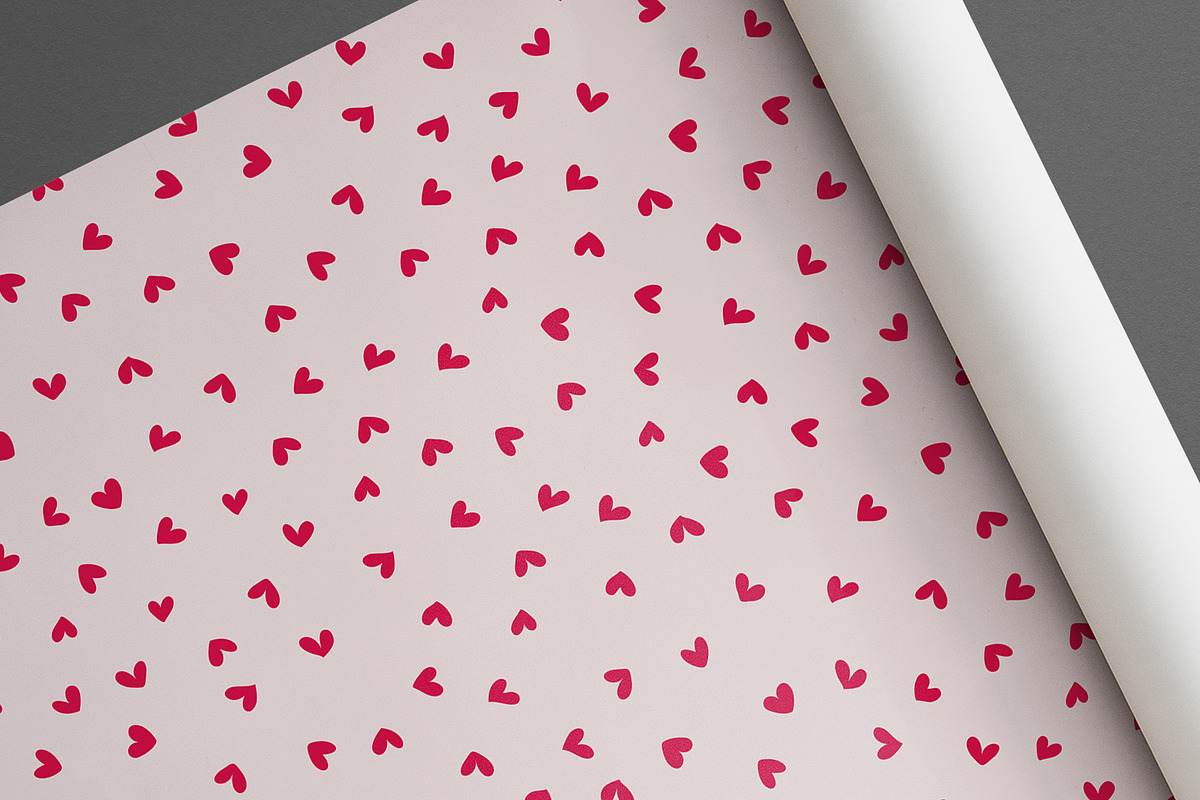 Cute Tiny Red Hearts, a Pattern Graphic by MalyskaStudio (Photo 3 of 8)