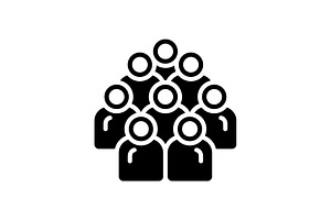 Multitude Crowd Icon