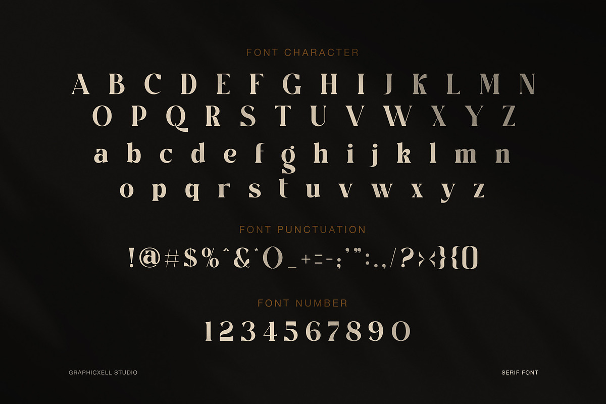 Cikon Luxury Fashion Serif Font, a Serif Font by Graphicxell (Photo 7 of 8)