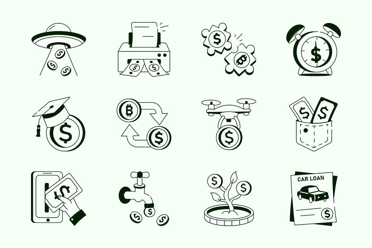 Animated Money Drawing, a Solid Icon by Vectors Market (Photo 3 of 5)