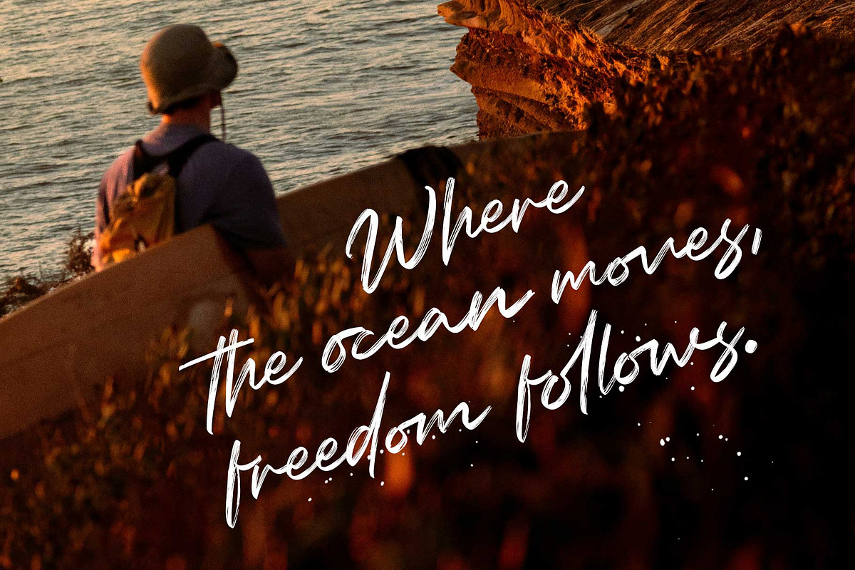 Relsika - Rough Script, a Script Font by Arterfak Project (Photo 9 of 12)