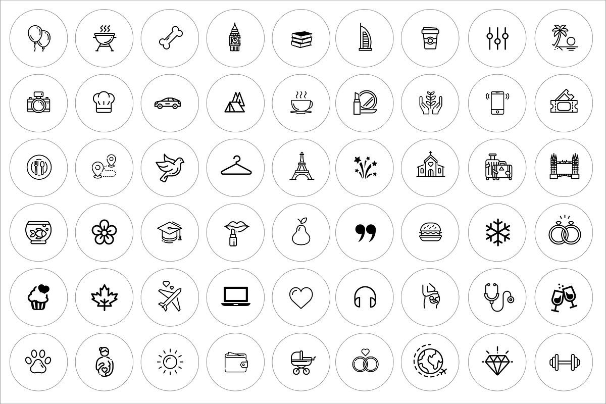 Instagram Stories Highlight Icons, an Icon by pixelonix (Photo 3 of 3)