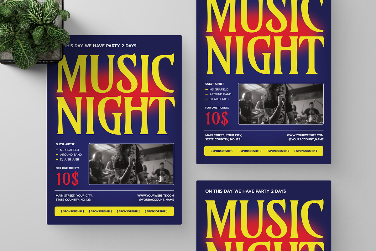 Music Night Flyer, a Flyer Template by Annora Studio (Photo 5 of 5)