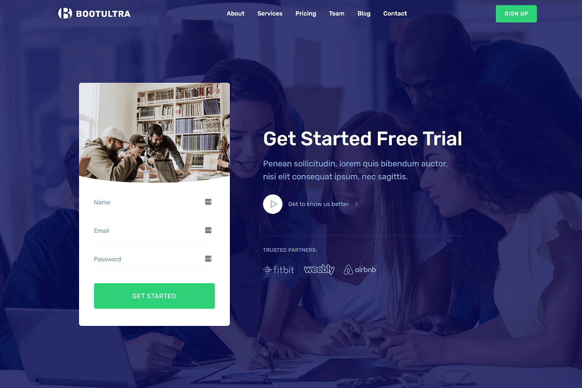 Bootultra - Landing Page Template, a Landing Page Template by Script Eden (Photo 11 of 11)