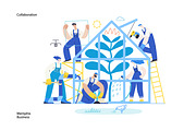 Memphis Business, vector illos, a Templates & Theme by Grivina's shop (Thumbnail 4 of 27)