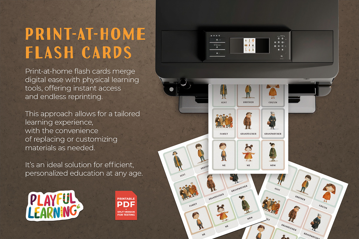 Family Members Montessori Cards, an Education Illustration by Pix Cafe (Photo 7 of 10)