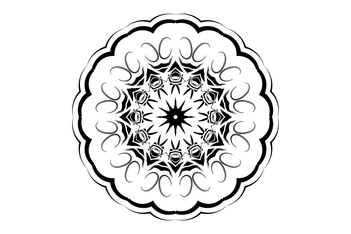 Artistic Mandala Vector Collection, a Decorative Illustration by NJ Himel (Photo 47 of 101)