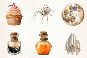 Neutral Halloween Clipart, an Illustration by Libby Wishes (Thumbnail 5 of 6)