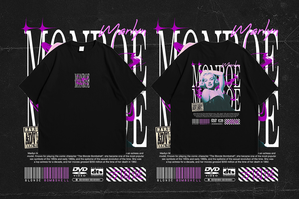 Retro Marilyn Monroe T-Shirt Design, an Object Graphic by Cmd Project (Photo 1 of 7)