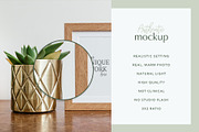 Wood Frame Mockup 3x2 Portrait#A, a Print Template by Julia Jane Creative (Thumbnail 2 of 5)