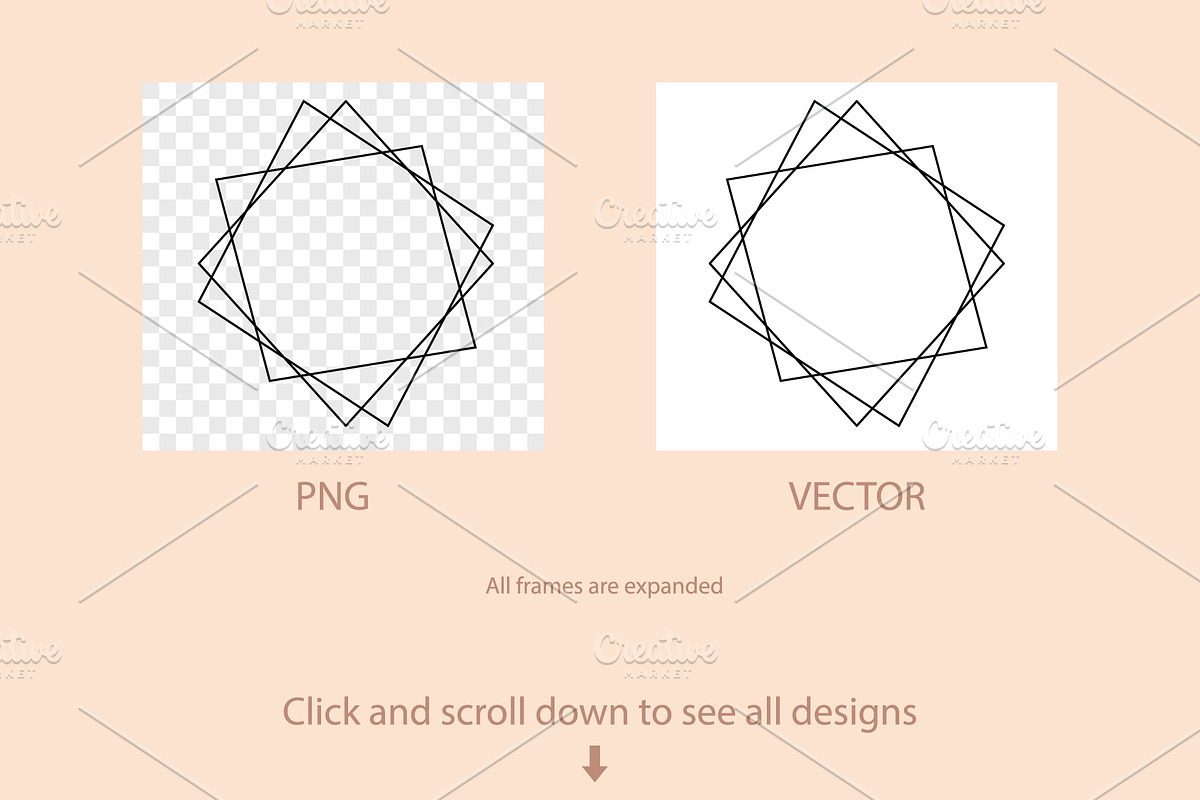 50 Modern Geometric Frames, a Graphic by Svetlana Avv (Photo 3 of 6)