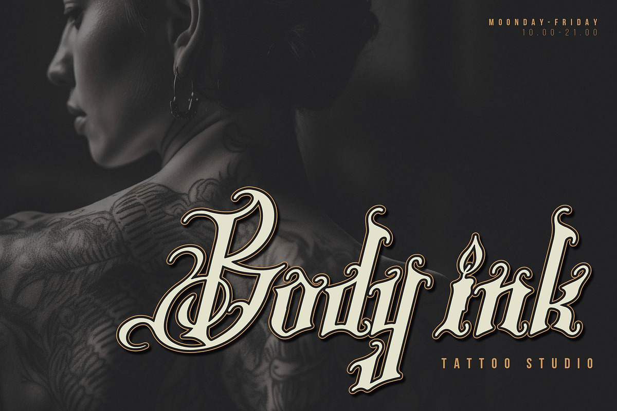 Igniss Son | Tattoo Script Font, a Script Font by Denustudios (Photo 5 of 14)