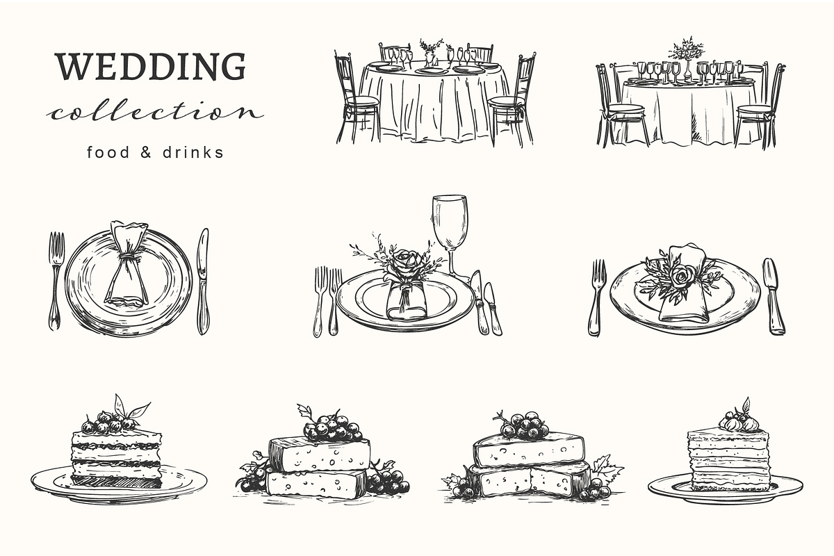 Elegant Wedding Illustration Bundle, an Object Illustration by NatalieArtShop (Photo 7 of 13)