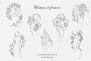 WOMEN - line art collection, an Illustration by Navenzeles (Thumbnail 6 of 14)
