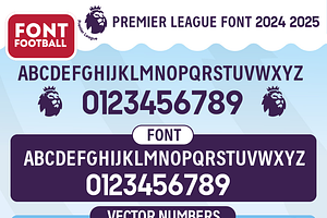 Font football PREMIERS League 24-25