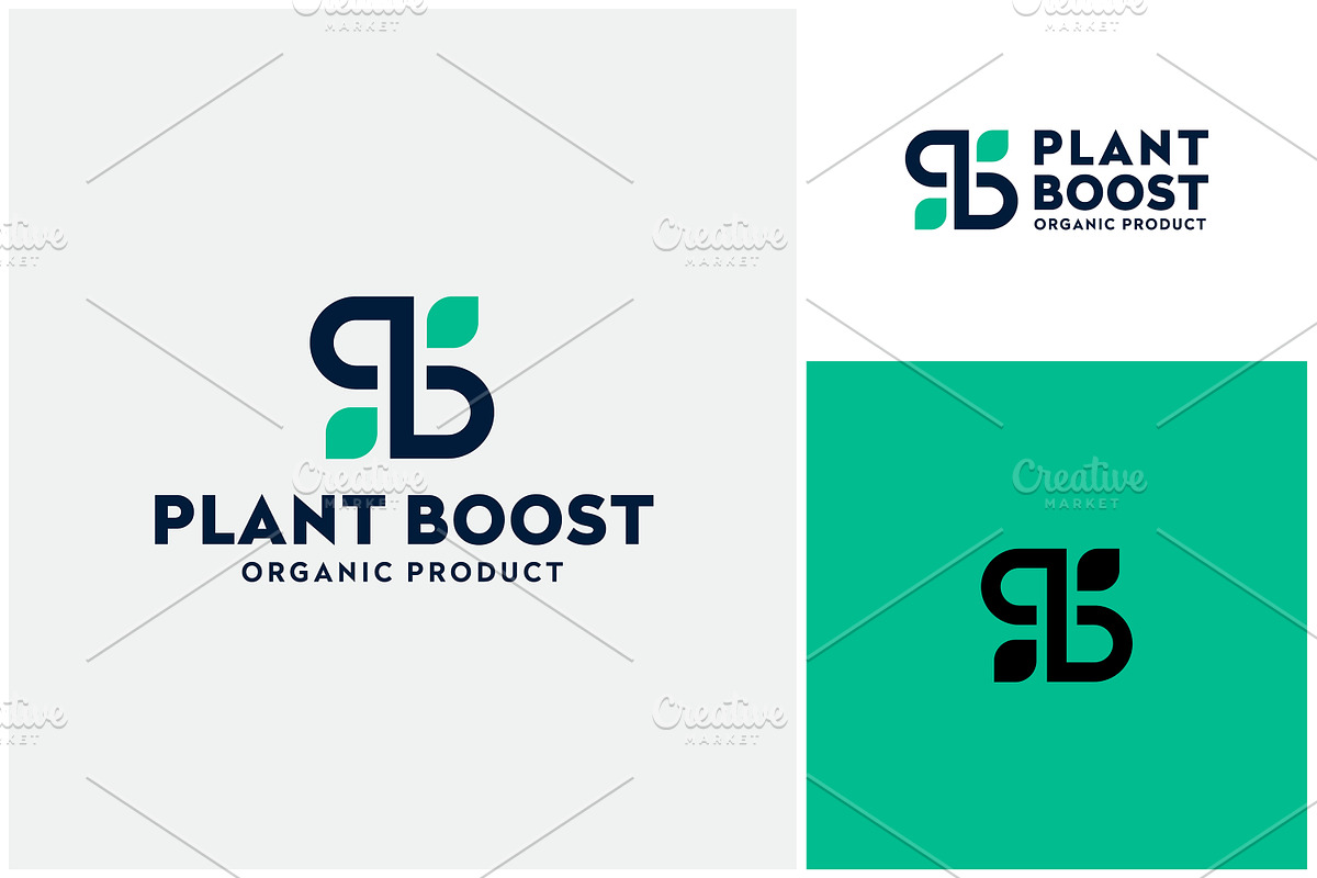 Letter PB Leaf Plant Botany Logo, a Branding & Logo Template by Enola99d (Photo 2 of 2)