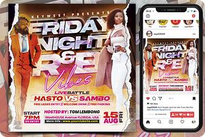 RNB Music Flyer, a Flyer Template by regalDRAW