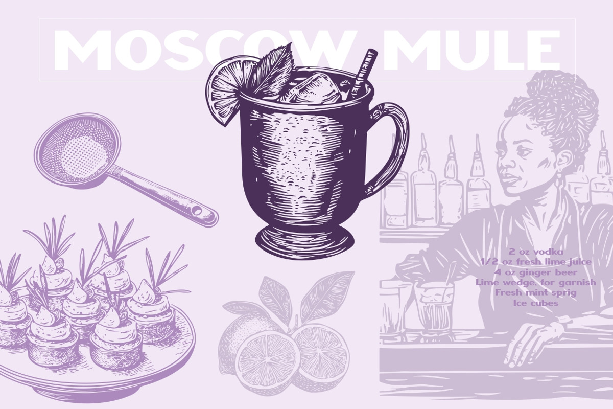Cocktail Alcohol Drinks Illustration, a Food Illustration by Nocturnal Wolf (Photo 2 of 14)