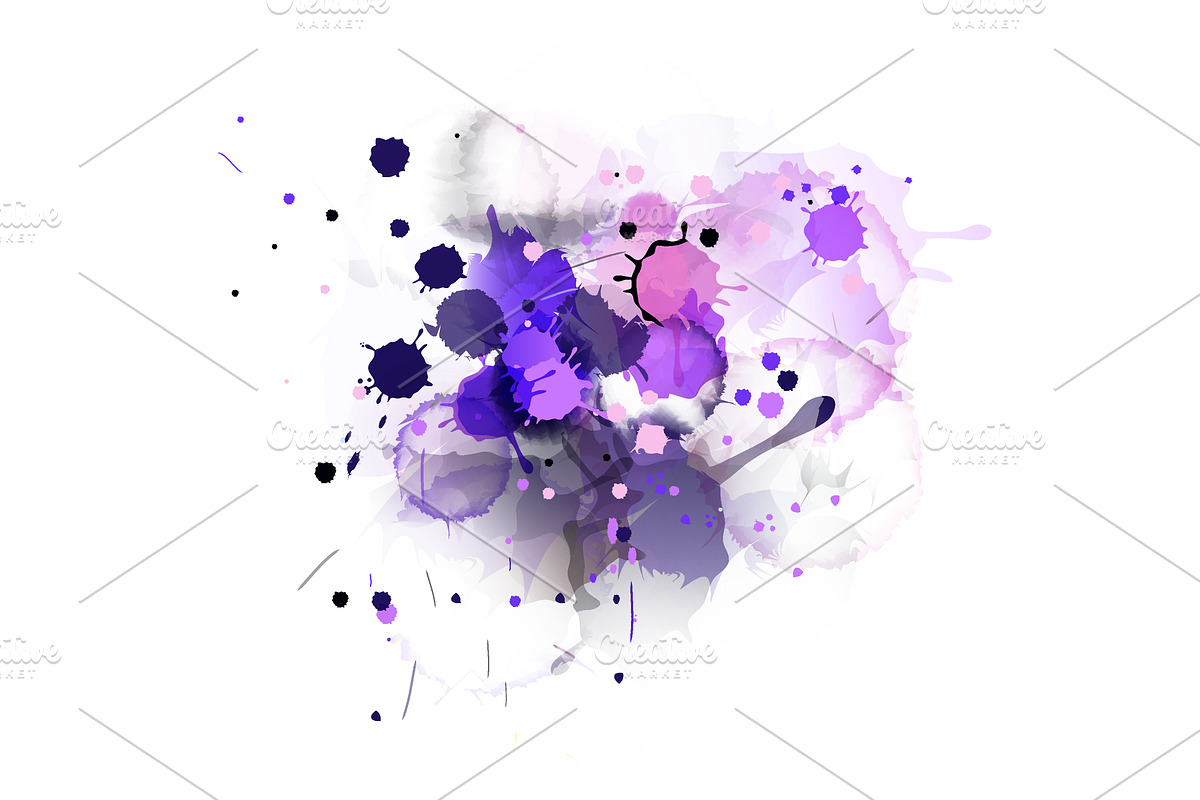 Watercolor illustration.Color stains, a Decorative Illustration by Kseniia_designer's shop (Photo 8 of 8)