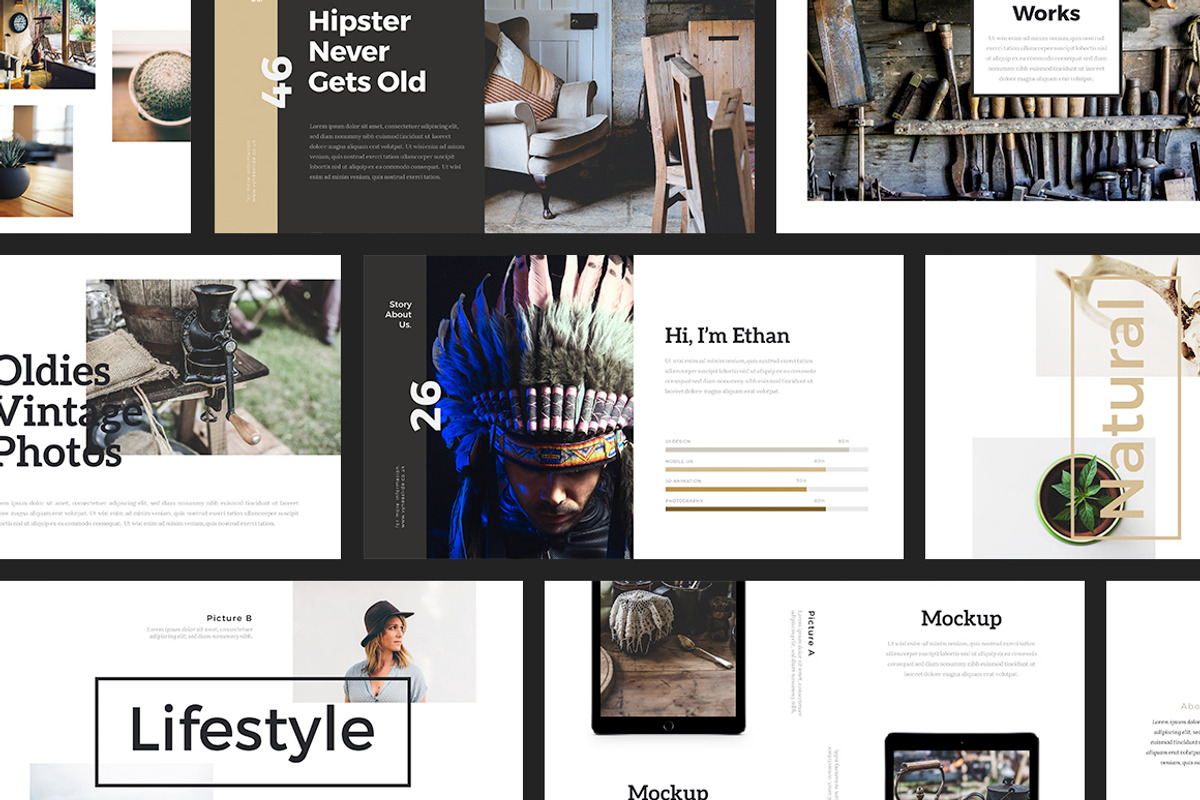 Lookbook Powerpoint Big Bundle, a Presentation Template by Elokka Std. (Photo 4 of 10)