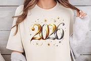 Glittery New Year Sublimation, an Illustration by DreamCafeArt (Thumbnail 6 of 6)
