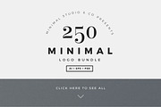 250 Minimal Logo Bundle, a Branding & Logo Template by MinimalStudioCo (Thumbnail 5 of 10)