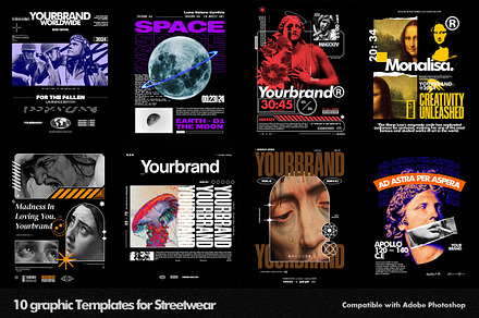 Graphic Templates for Streetwear