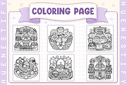 Comfort Food Coloring Book, a Decorative Illustration by HueNestify (Thumbnail 3 of 4)