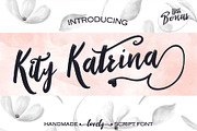 Kity Katrina Script Font, a Script Font by Design Dukkan (Thumbnail 1 of 14)