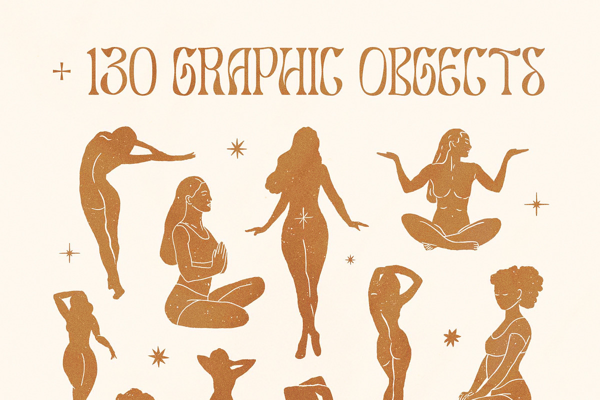 Retro Spiritual Summer Collection, a Decorative Illustration by Ayya Studio (Photo 15 of 17)
