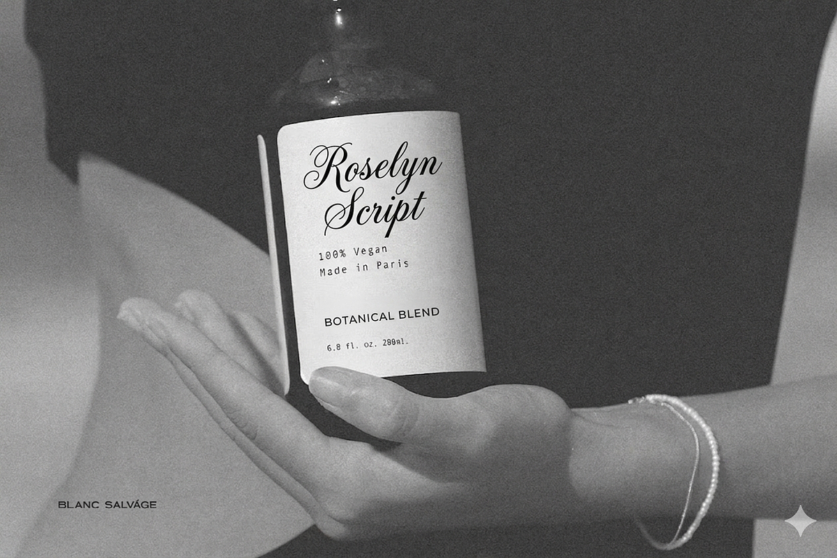 Roselyn Script Elegant Wedding font, a Script Font by RAHMAT (Photo 3 of 7)